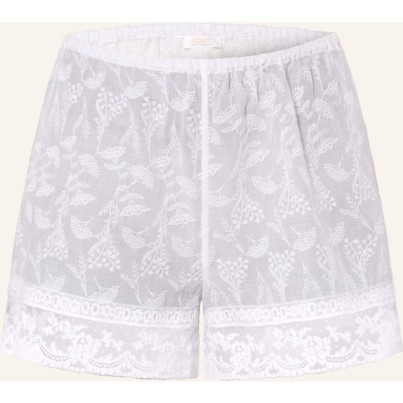 Eres Schlafshorts Floralie weiss