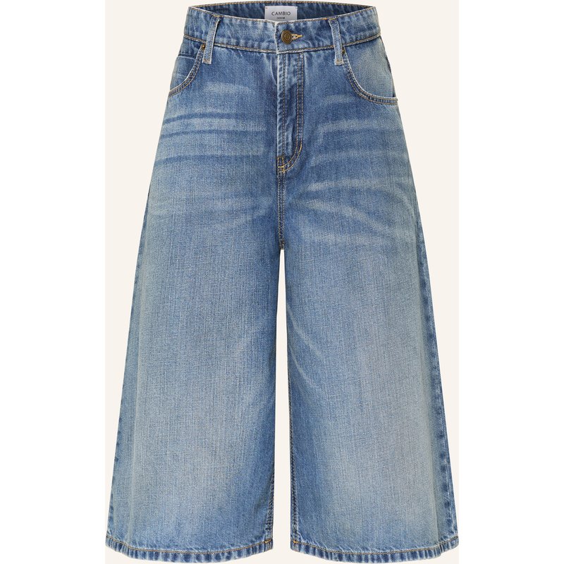 Cambio Jeans-Bermudas Palazzo blau