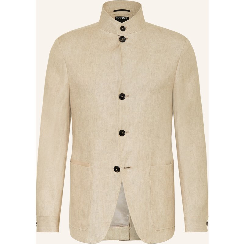 Zegna Leinensakko Slim Fit beige