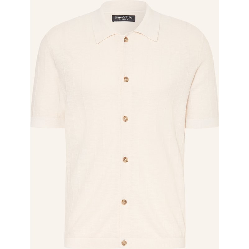 Marc O'polo Strickhemd Regular Fit beige