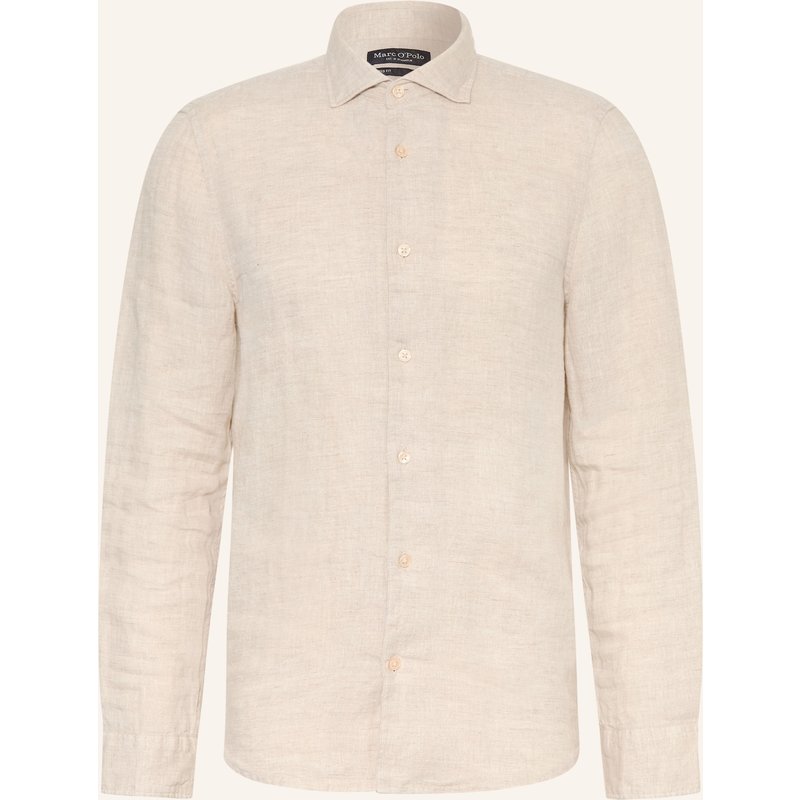 Marc O'polo Leinenhemd Shaped Fit beige