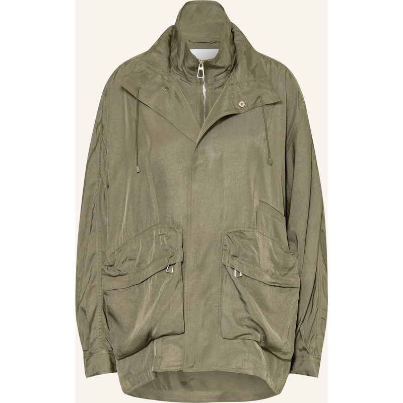 The Frankie Shop Blouson Breya Mit Blende gruen