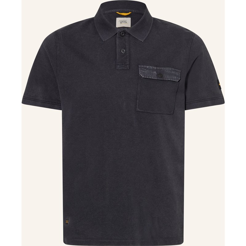 Camel Active Piqué-Poloshirt grau