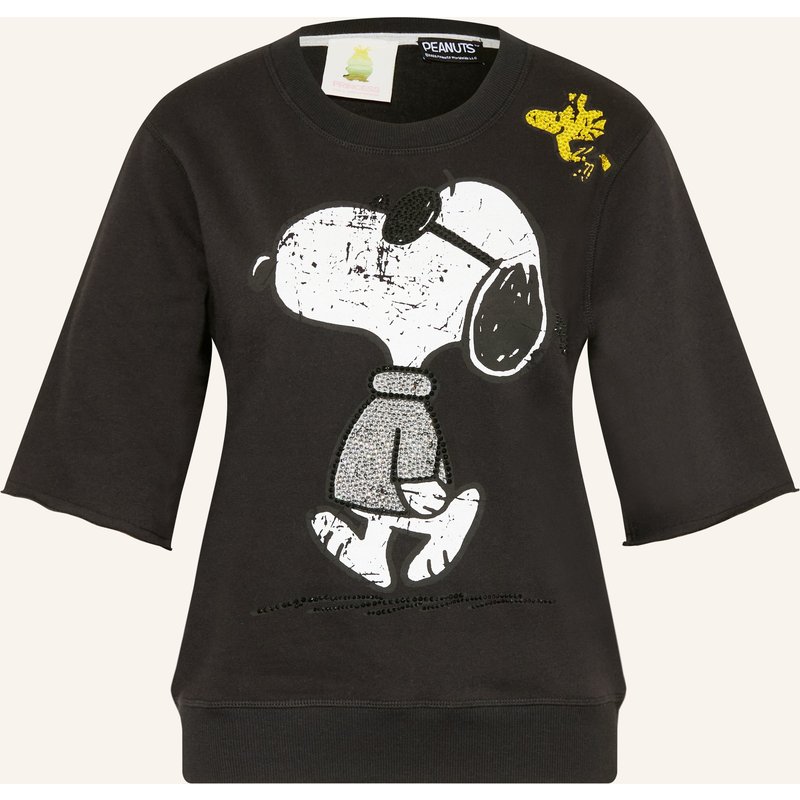 Princess Goes Hollywood Sweatshirt Mit 3/4-Arm Und Schmucksteinen schwarz