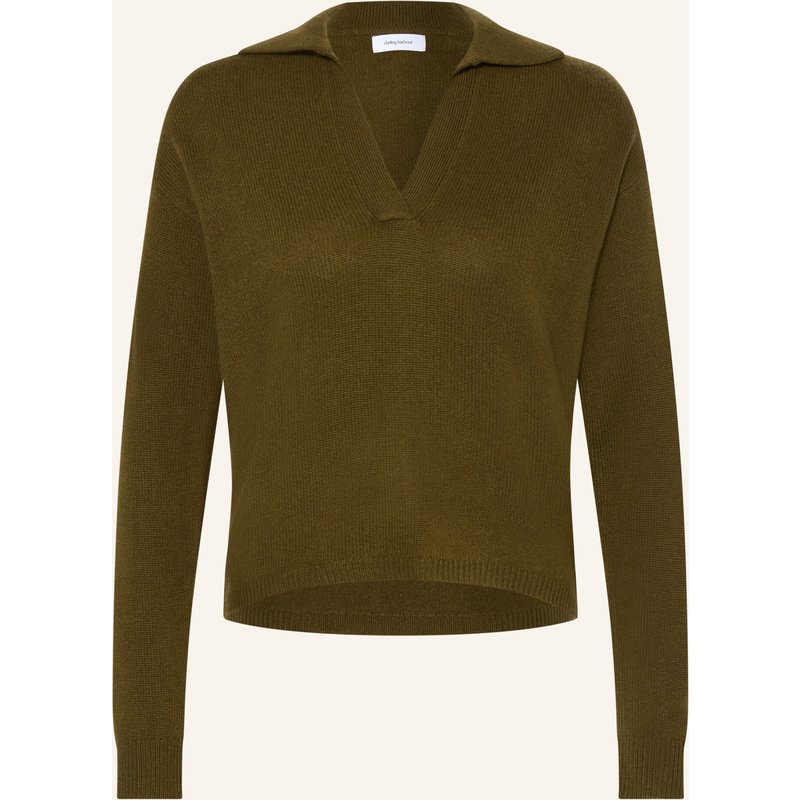 Darling Harbour Strick-Poloshirt Aus Cashmere gruen