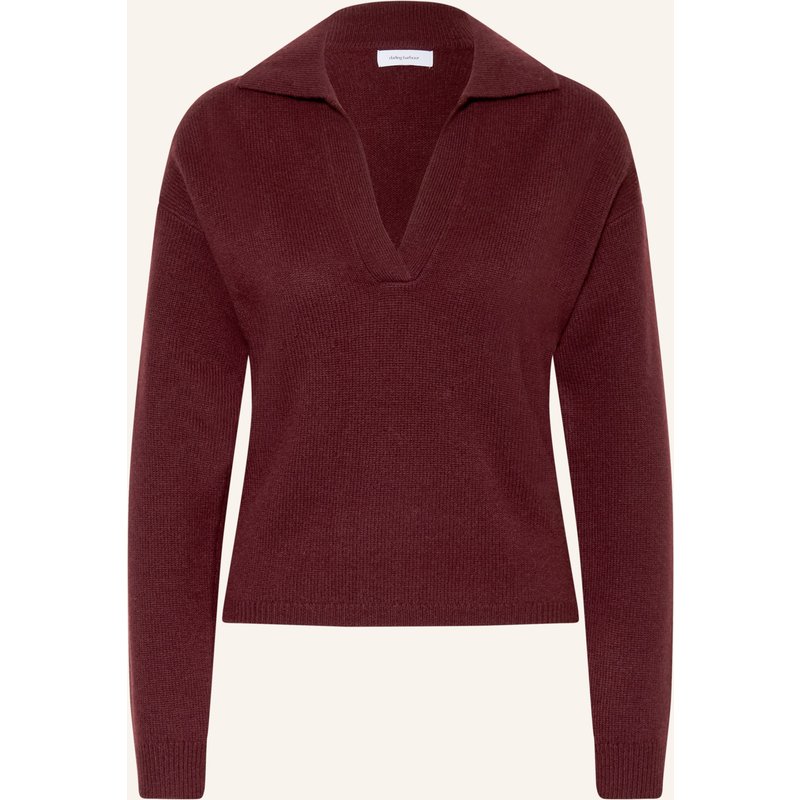 Darling Harbour Strick-Poloshirt Aus Cashmere rot