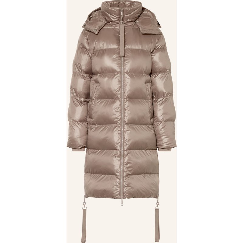 Darling Harbour Steppmantel Mit Abnehmbarer Kapuze beige