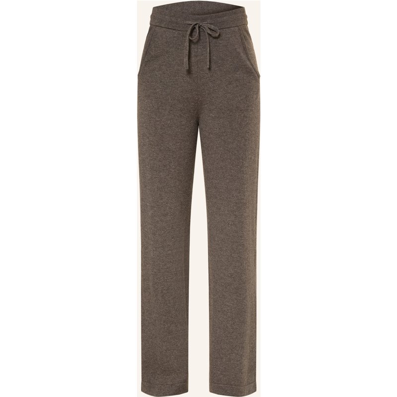 Darling Harbour Strickhose Mit Cashmere braun