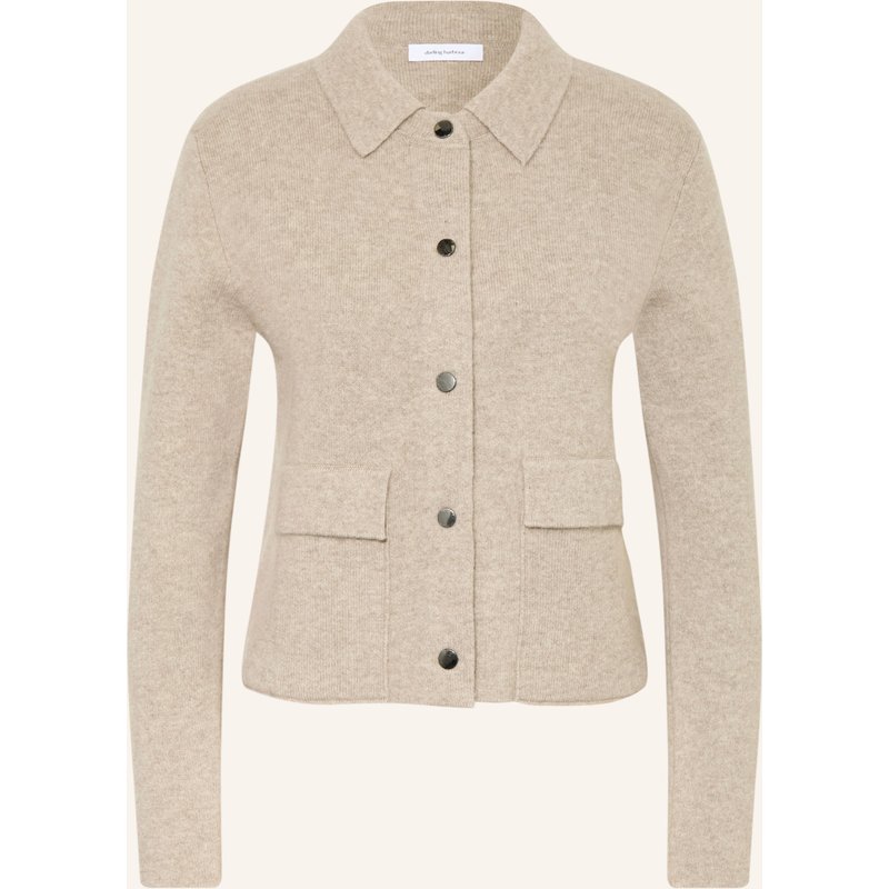 Darling Harbour Strickjacke Mit Cashmere beige