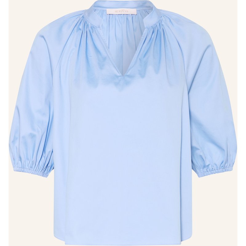 Herzens Blusenshirt blau