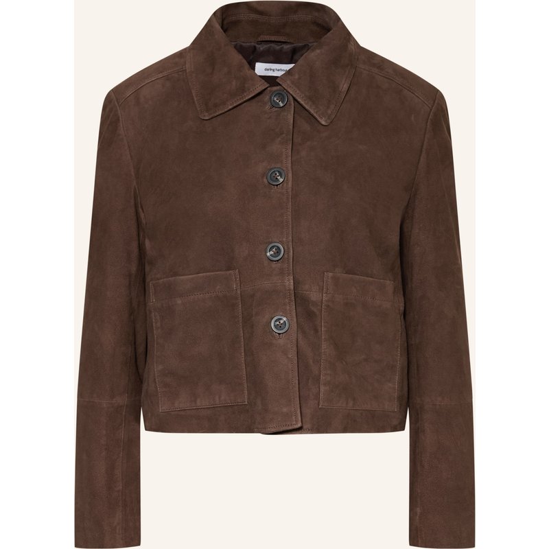 Darling Harbour Lederjacke braun