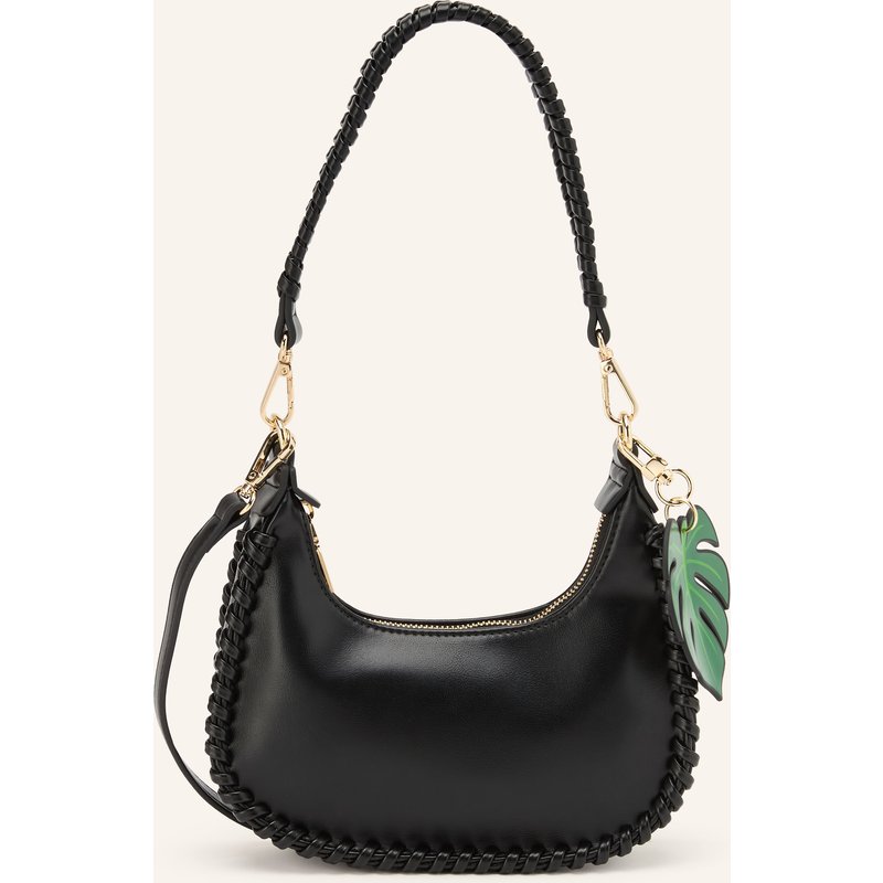 Seidenfelt Clutch schwarz