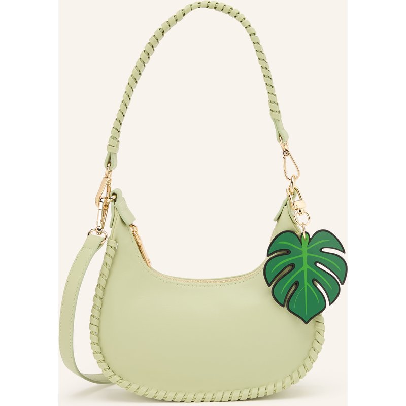 Seidenfelt Clutch gruen