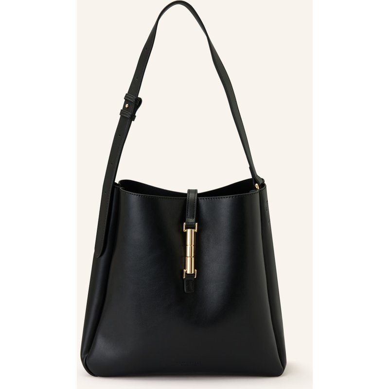 Seidenfelt Schultertasche Loviisa Mit Pouch schwarz