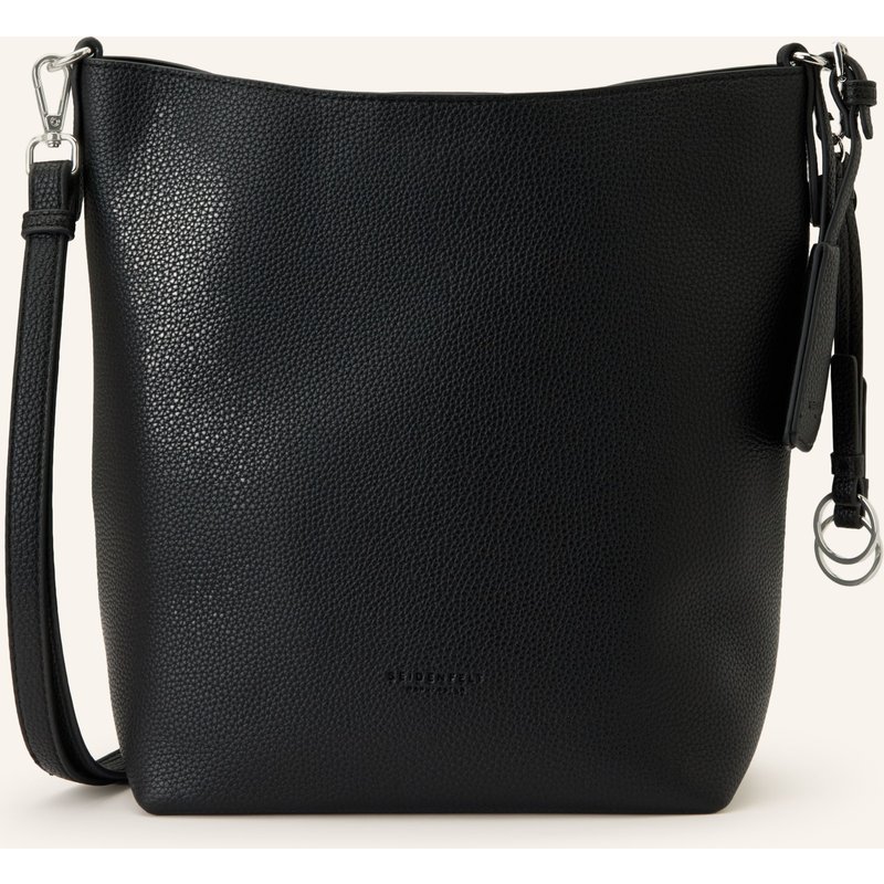 Seidenfelt Schultertasche Lohja schwarz