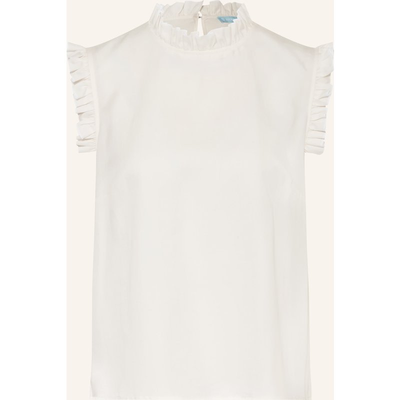 Rockmacherin Trachtenbluse Mit Rüschen weiss
