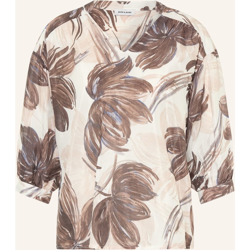 More & More Blusenshirt Mit 3/4-Arm braun
