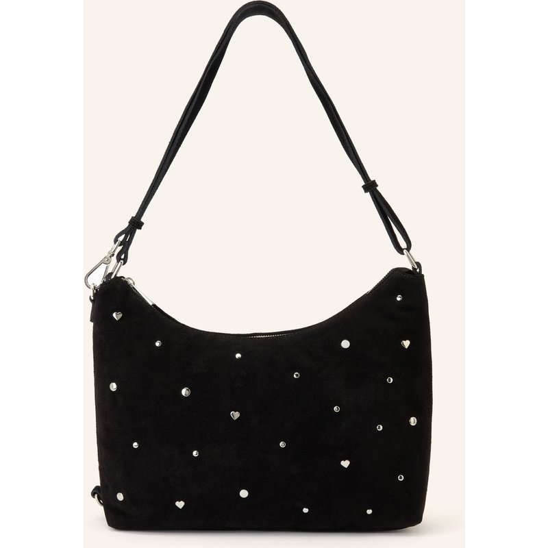 Núnoo Schultertasche Rio Sweetheart Mit Nieten schwarz