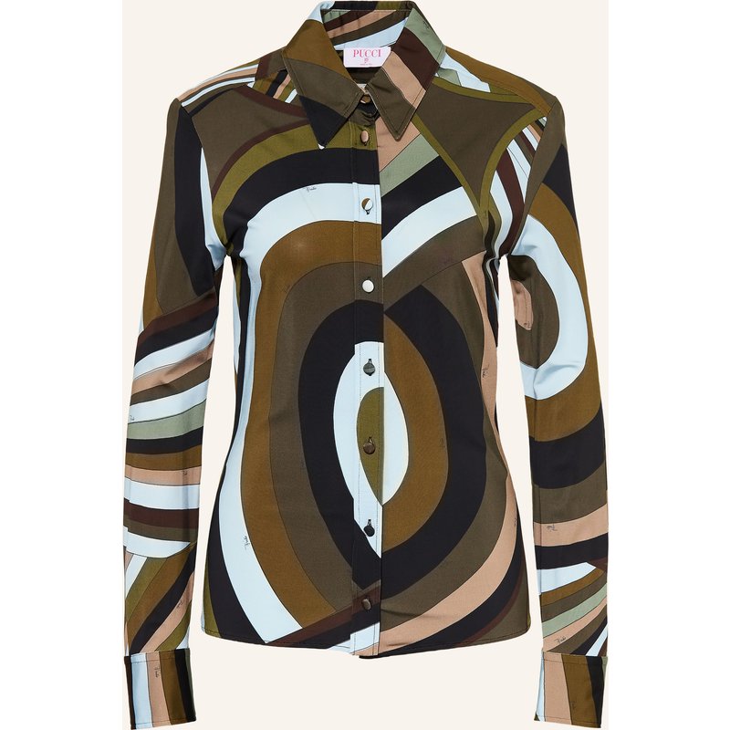 Pucci Hemdbluse Aus Jersey gruen