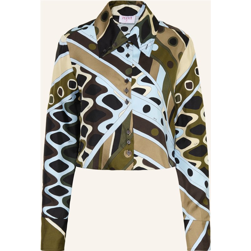 Pucci Hemdbluse Aus Seide gruen