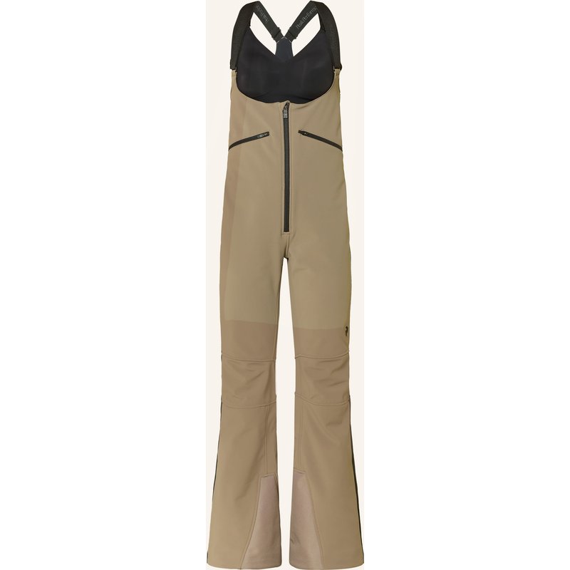 Peak Performance Softshell-Skihose Stretch Bib braun