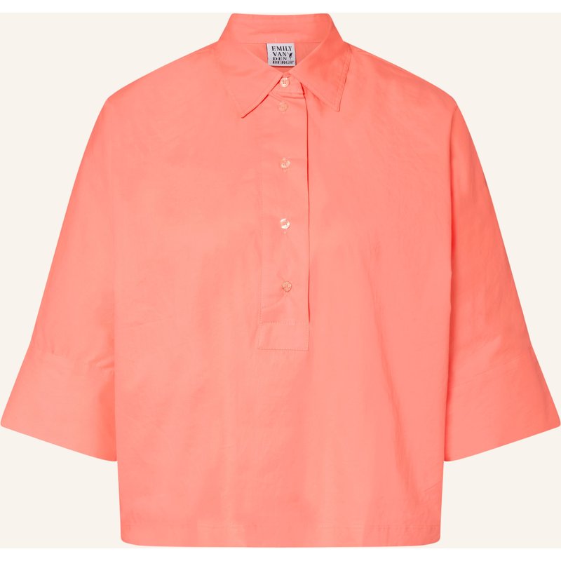 Emily Van Den Bergh Blusenshirt Mit 3/4-Arm orange