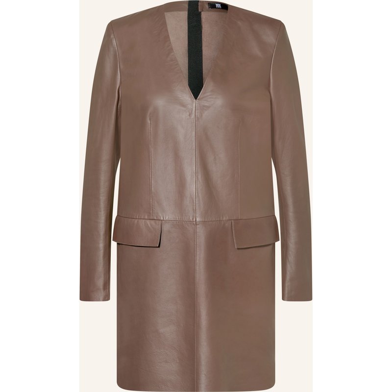 Riani Lederkleid beige