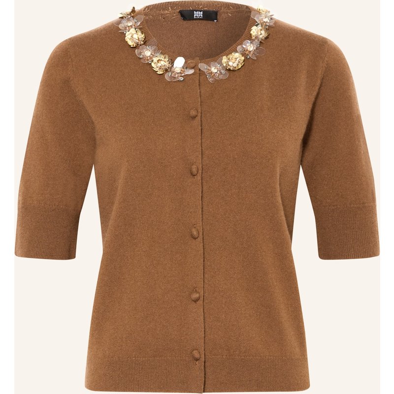 Riani Strickjacke Aus Merinowolle Mit Cashmere braun