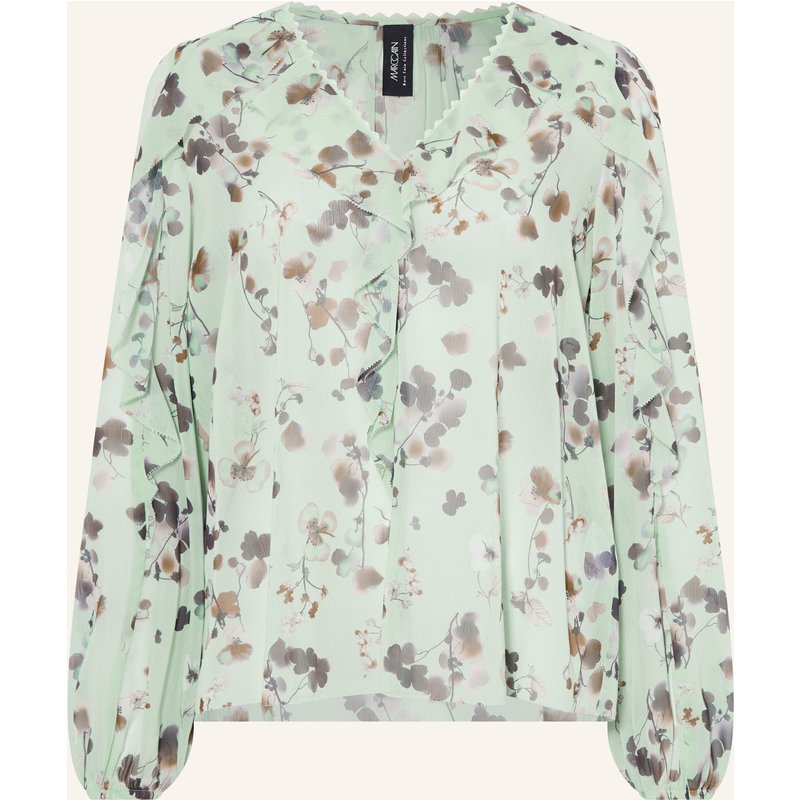 Marc Cain Blusenshirt Mit Volants gruen