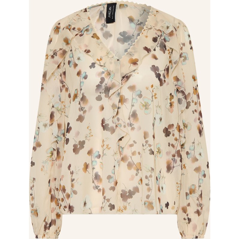 Marc Cain Blusenshirt Mit Volants gelb