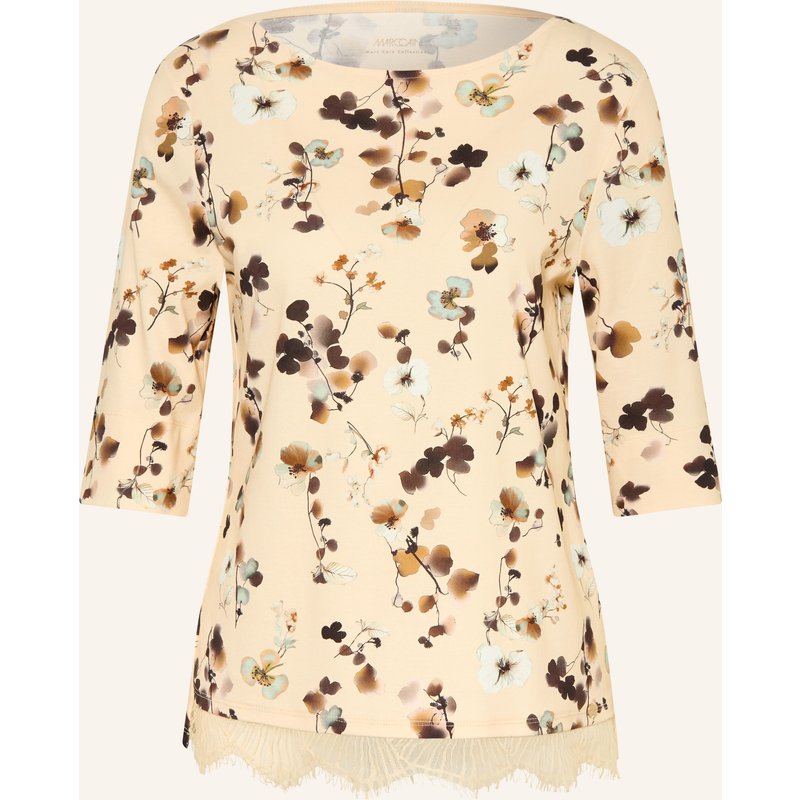Marc Cain Shirt Mit 3/4-Arm Und Spitze gelb