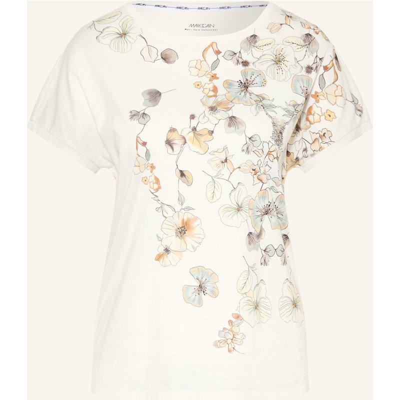 Marc Cain T-Shirt Mit Schmucksteinen weiss