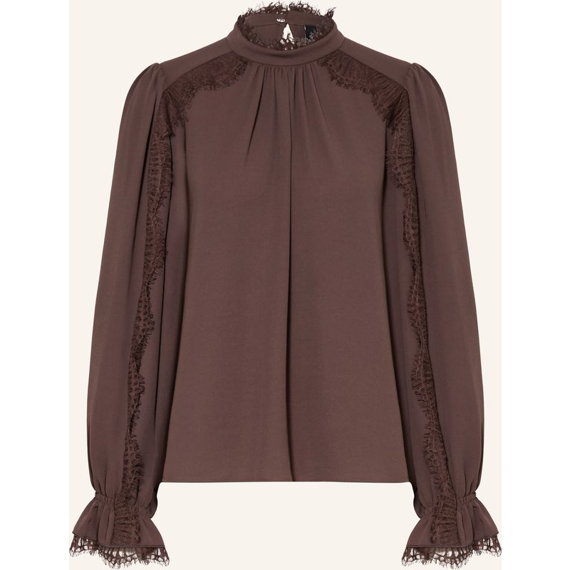 Marc Cain Blusenshirt Mit Spitze braun
