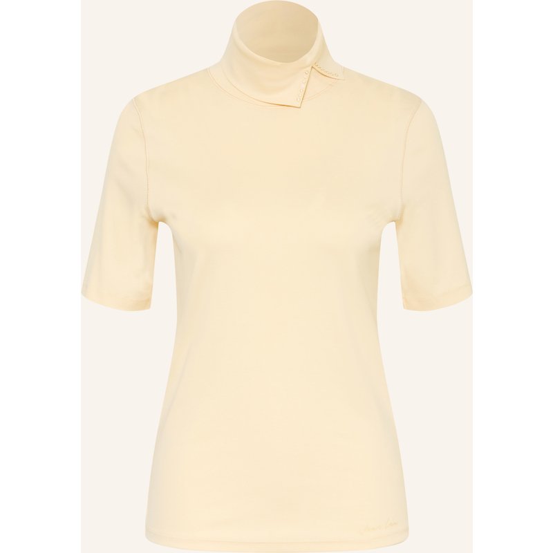 Marc Cain Rollkragenshirt Mit Schmuckperlen gelb