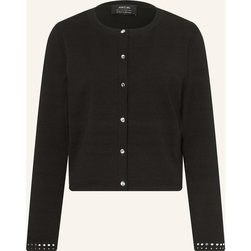 Marc Cain Strickjacke Mit Nieten schwarz