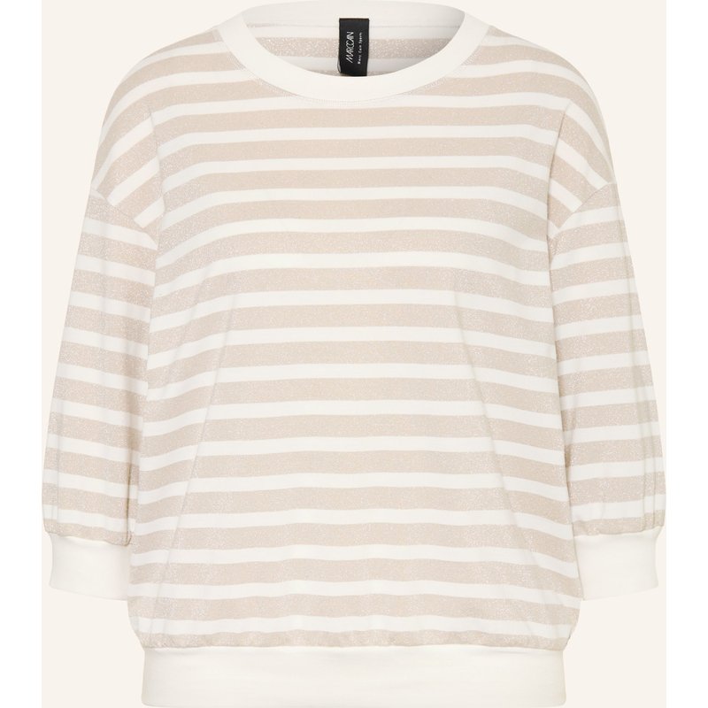 Marc Cain Shirt Mit 3/4-Arm Und Glitzergarn gold