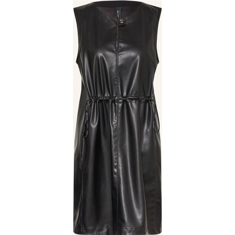 Marc Cain Kleid In Lederoptik schwarz
