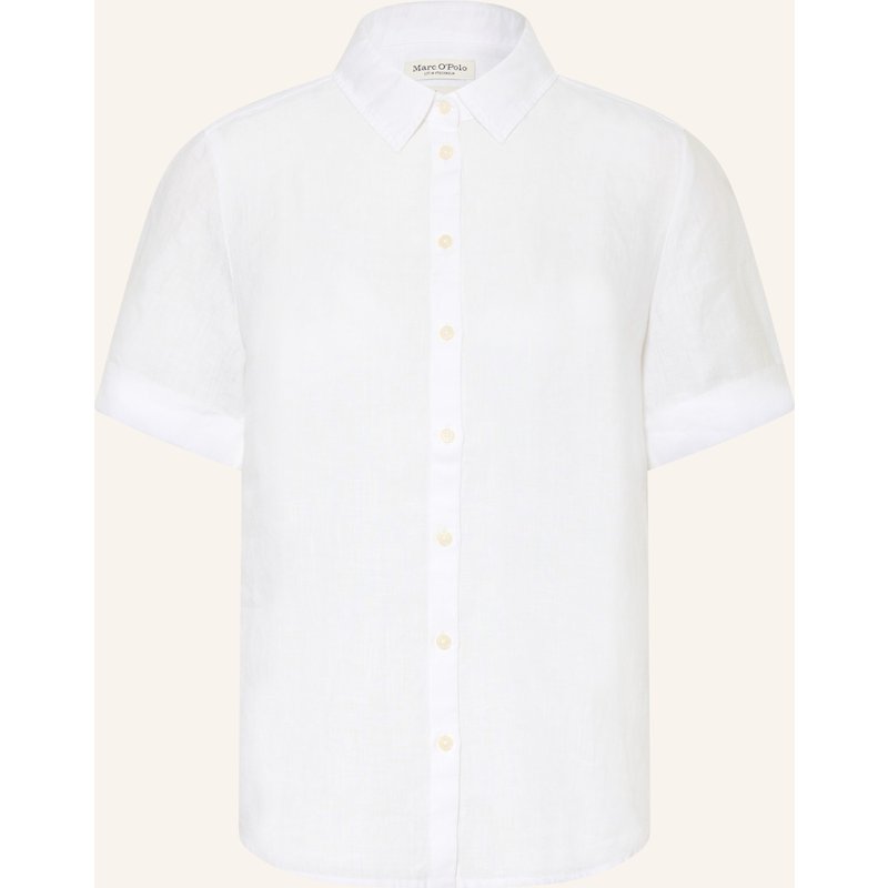 Marc O'polo Hemdbluse Aus Leinen weiss