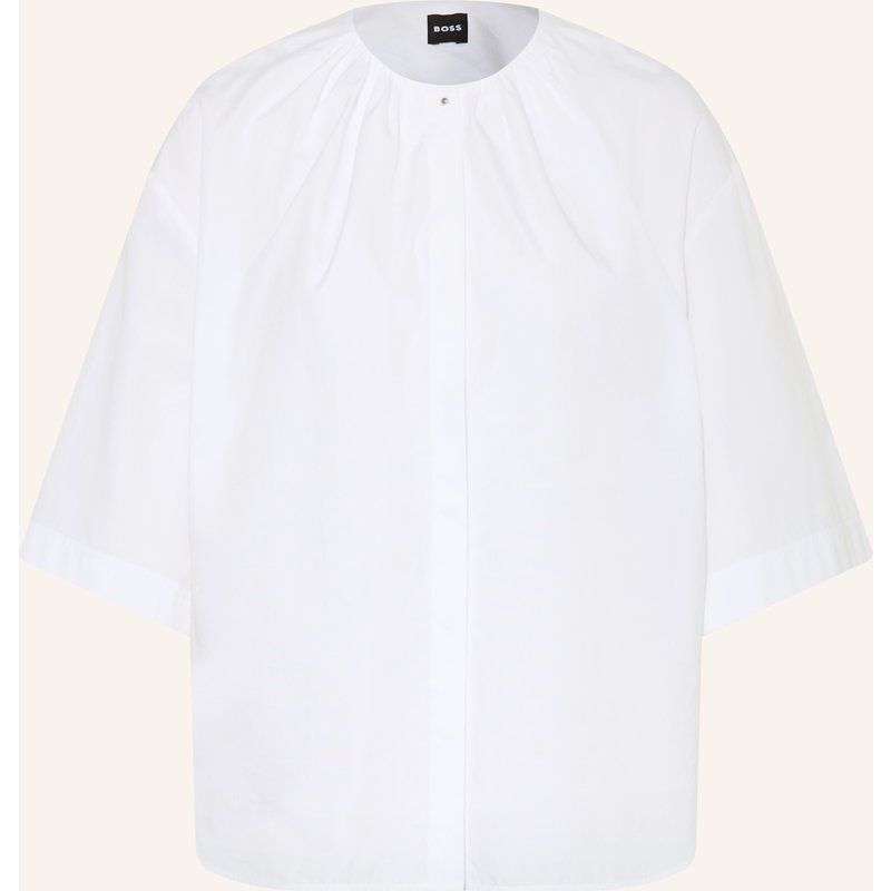 Boss Blusenshirt Banorena Mit 3/4-Arm weiss