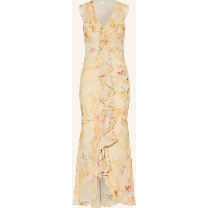 Neo Noir Kleid Zella Mit Volants gelb