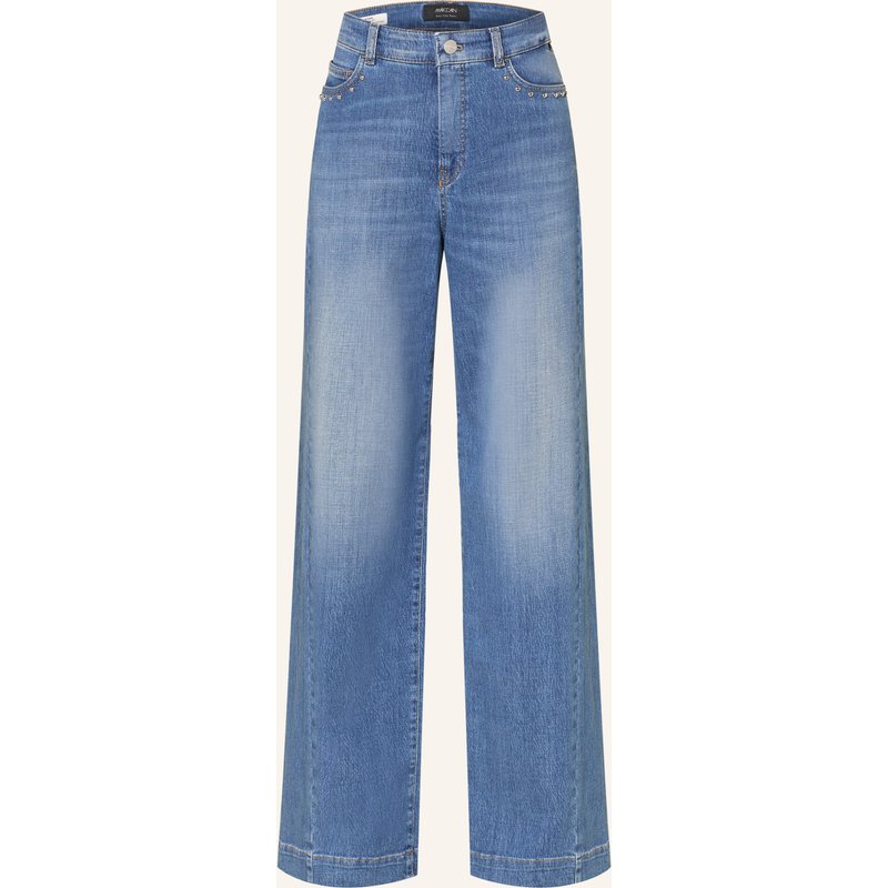 Marc Cain Wide Leg Jeans Warri Mit Nieten blau