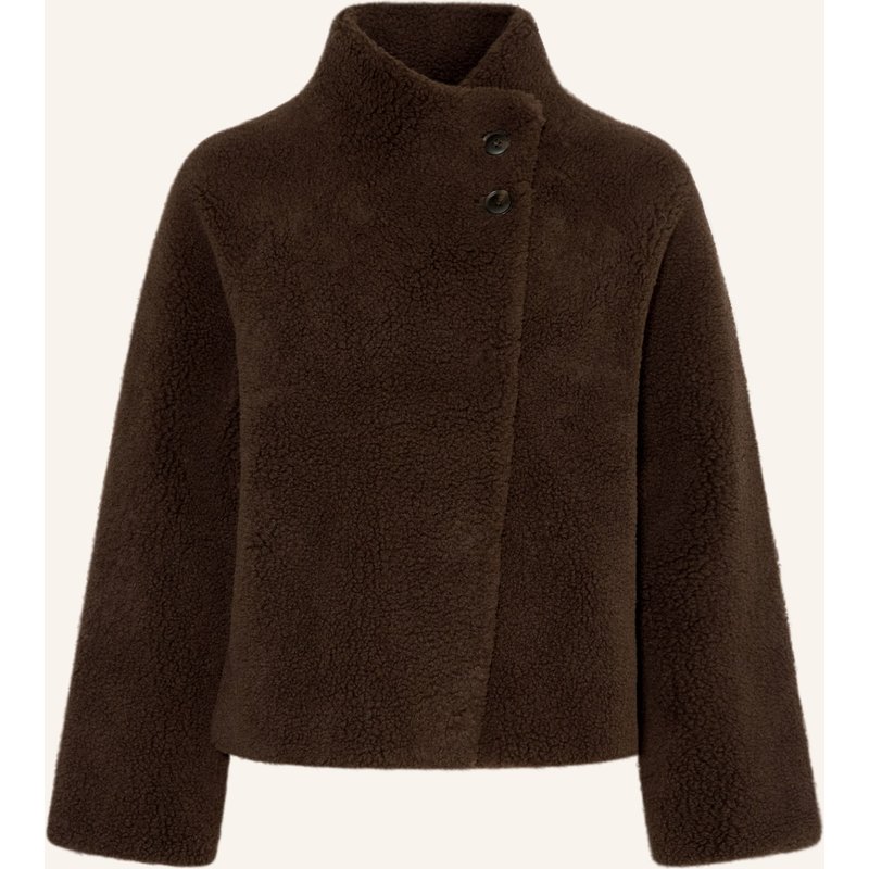 Darling Harbour Teddyfell-Jacke Zum Wenden braun