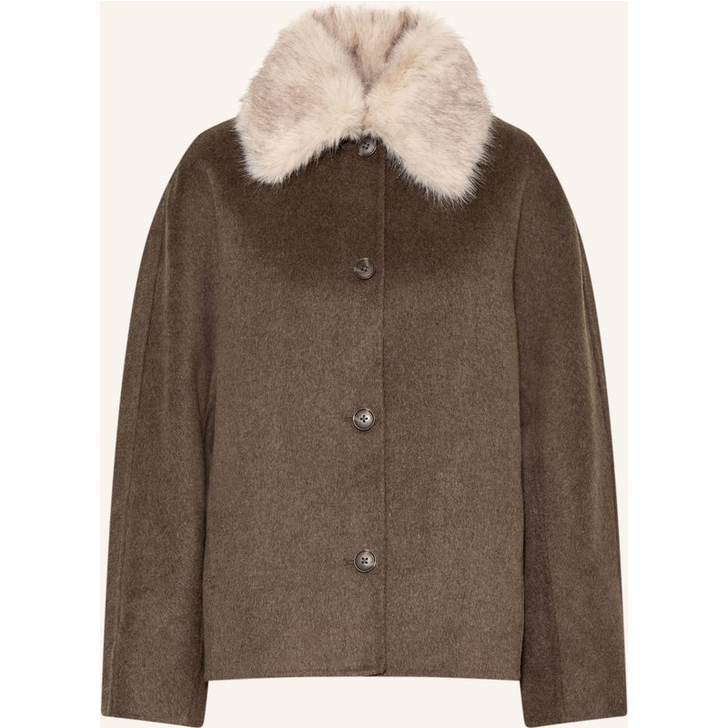 Darling Harbour Jacke Mit Abnehmbarem Kragen beige