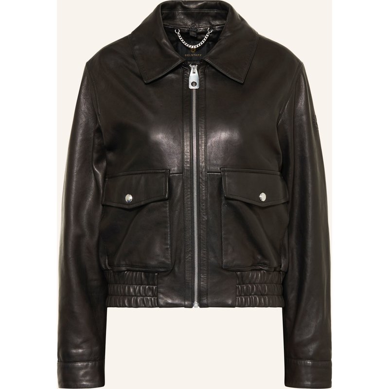 Belstaff Lederjacke Raya schwarz