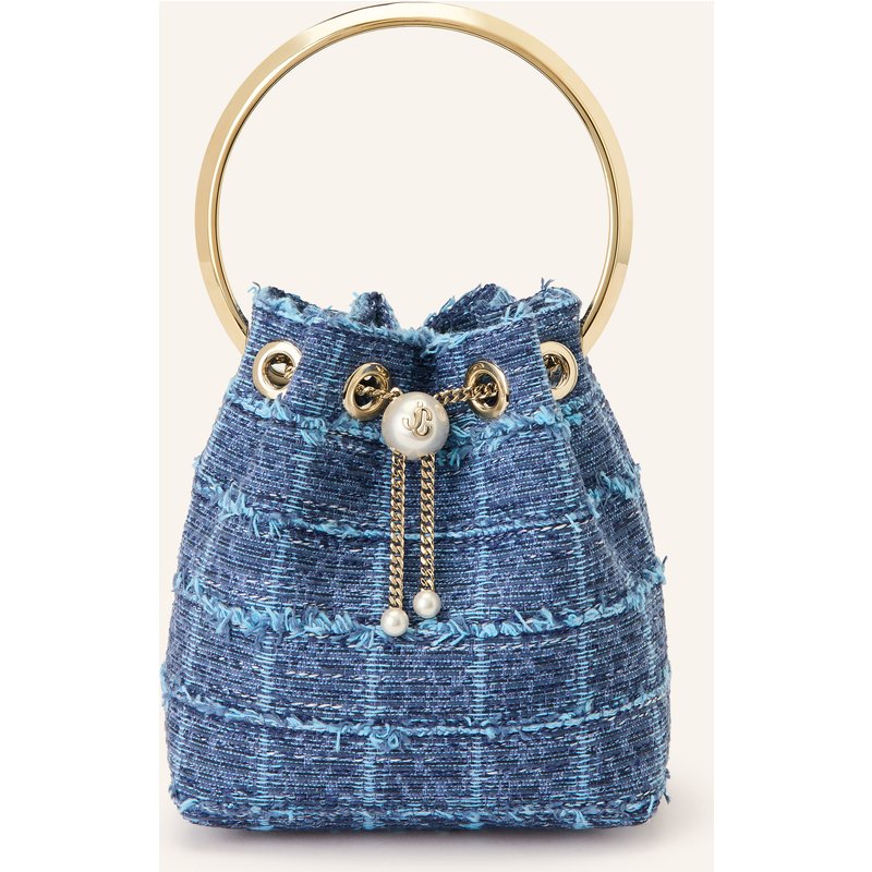 Jimmy Choo Beuteltasche Bon Bon Mit Schmuckperlen blau