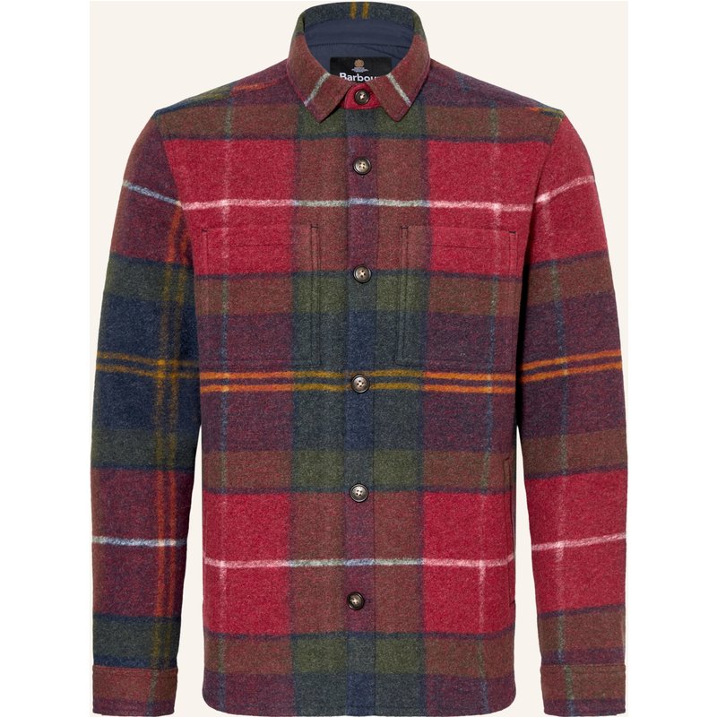 Barbour Flanell-Overshirt Woodlane rot