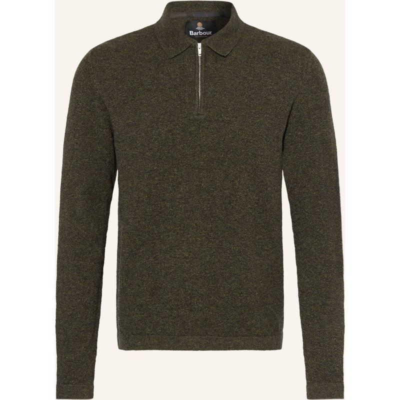 Barbour Strick-Poloshirt gruen