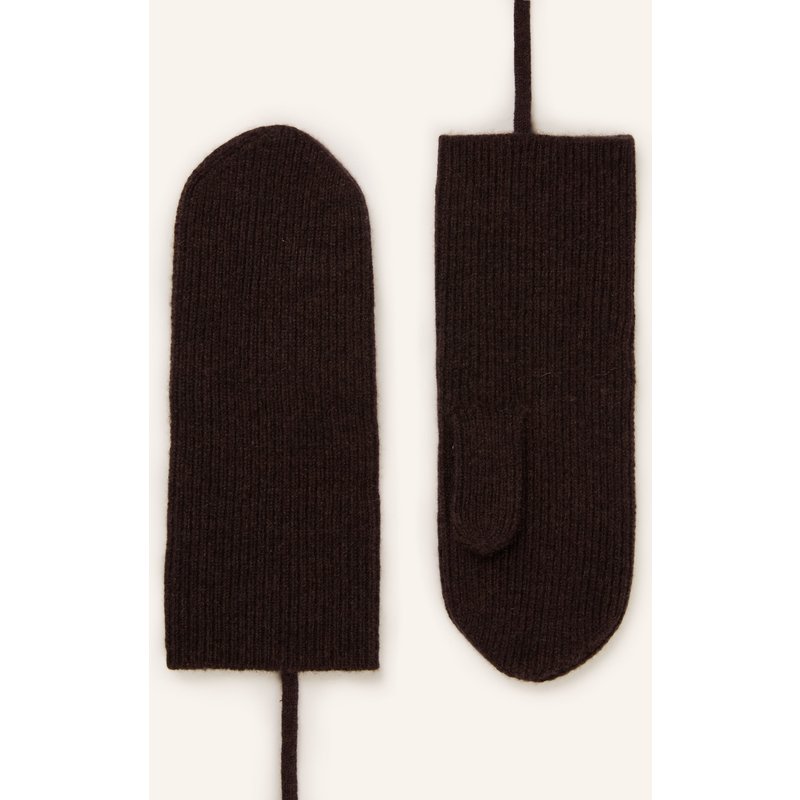 Mrs & Hugs Cashmere-Fäustlinge braun