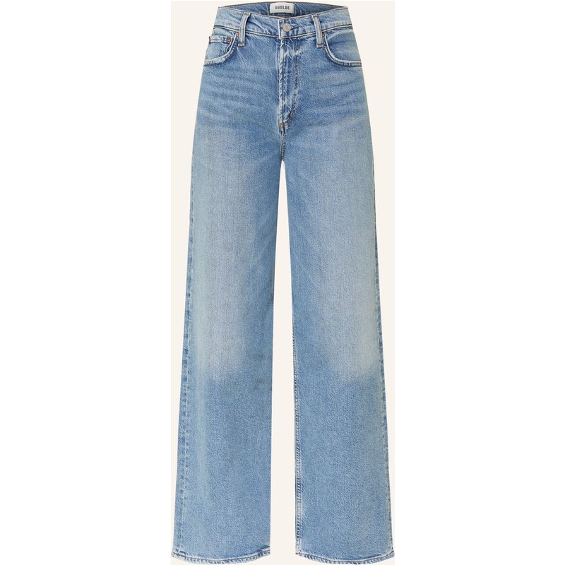 Agolde Wide Leg Jeans Ren blau