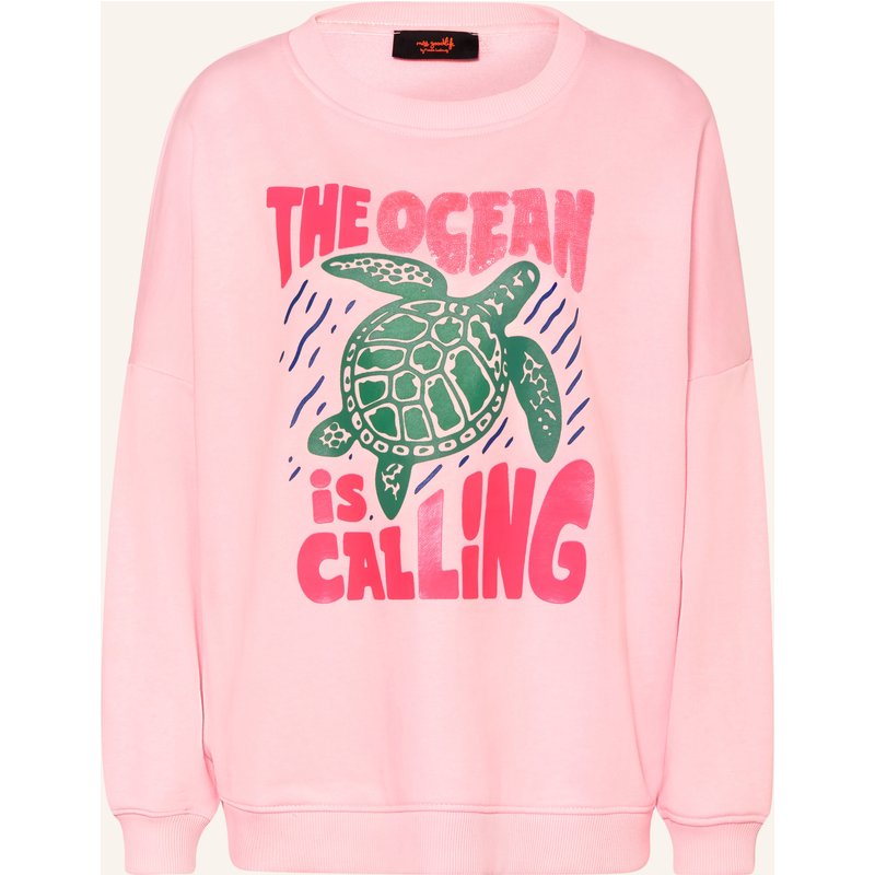 Miss Goodlife Sweatshirt Mit Pailletten rosa